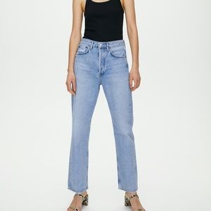 Agolde Women's Straight Leg Jeans - Light Blue